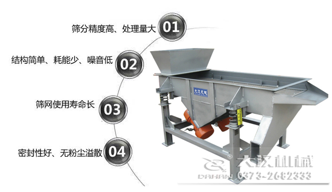 DZSF-520-2P直線(xiàn)振動(dòng)篩特點(diǎn)